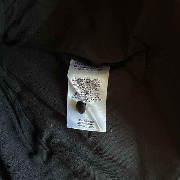 NEW Reformation Auli Halter Backless Top Sz4 Black Sleeveless - Picture 9 of 10